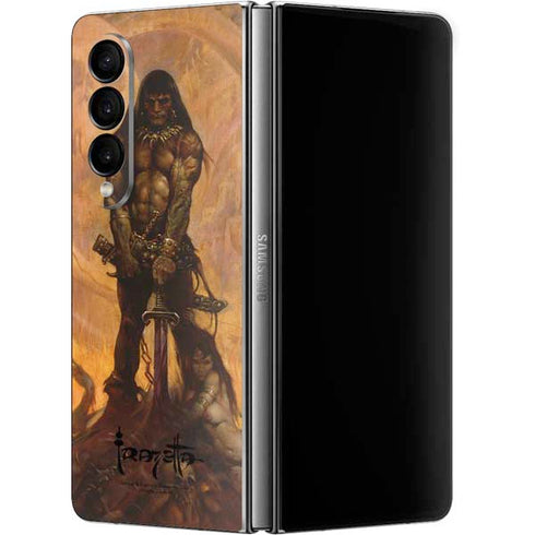 Frazetta Barbarian Galaxy Z Fold4 5G Skin